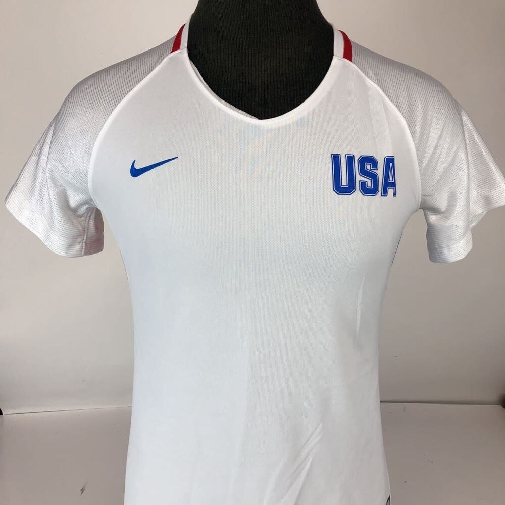Nike US Soccer Dri Fit Jersey Red White Blue M